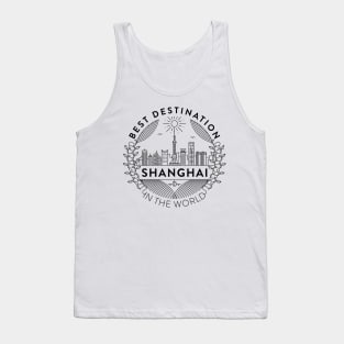 Shanghai Minimal Badge Design Tank Top